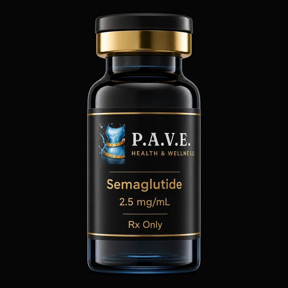 PAVE Health & Wellness semaglutide vial — 5 mg/mL